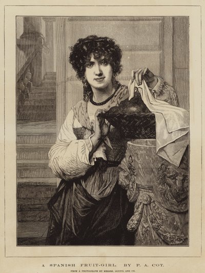 En spansk frugt-pige af Pierre Auguste Cot