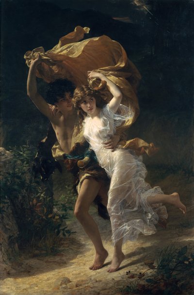 Stormen, 1880. af Pierre Auguste Cot