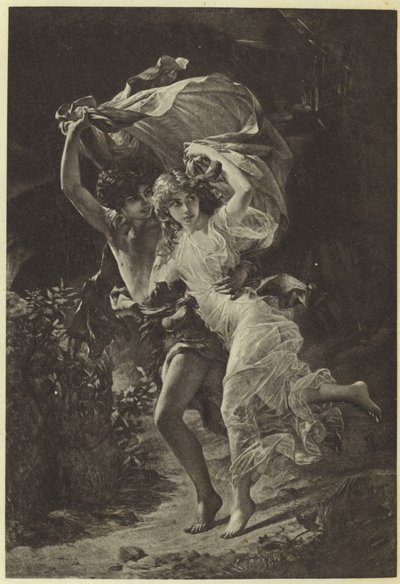 Stormen af Pierre Auguste Cot (fotogravure) af Pierre Auguste Cot