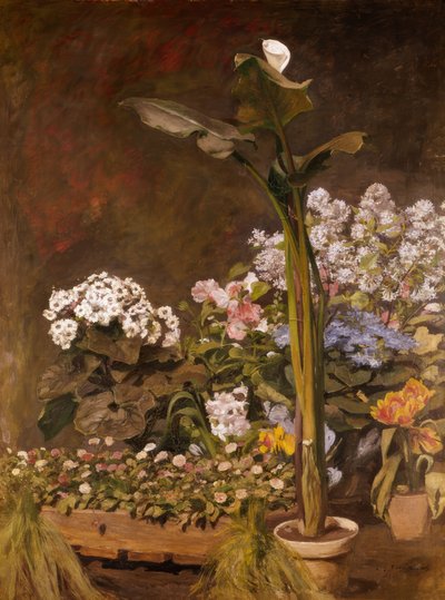 Arum og drivhusplanter af Pierre Auguste Renoir