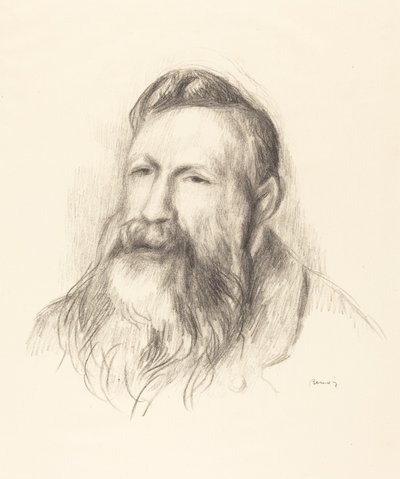 Auguste Rodin, ca. 1910. af Pierre Auguste Renoir
