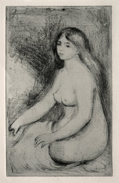 Siddende Bader, ca. 1905. af Pierre Auguste Renoir