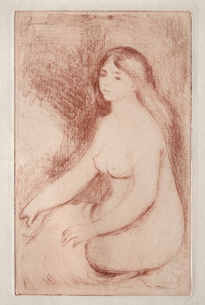 Siddende Bader, ca. 1905. af Pierre Auguste Renoir