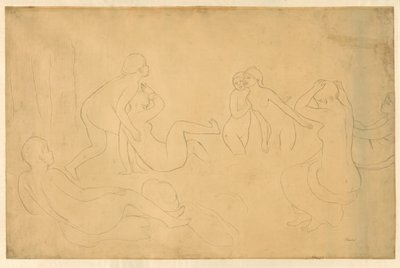 Badende i en Skov af Pierre Auguste Renoir