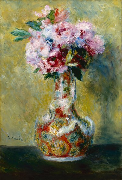 ""Buket blomster i en japansk vase"" (japonisme) Maleri af Pierre Auguste Renoir (1841-1919) 1878 Indianapolis Museum of Art USA af Pierre Auguste Renoir