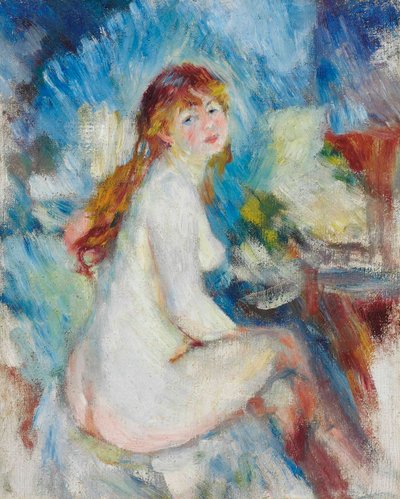 Buste af en nøgen kvinde, ca 1879. af Pierre Auguste Renoir