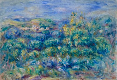 Cagnes Landskab af Pierre Auguste Renoir