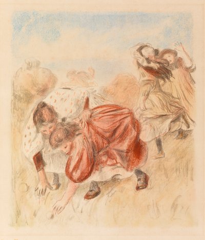 Børn, der spiller bold af Pierre Auguste Renoir