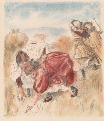 Børn, der spiller bold af Pierre Auguste Renoir