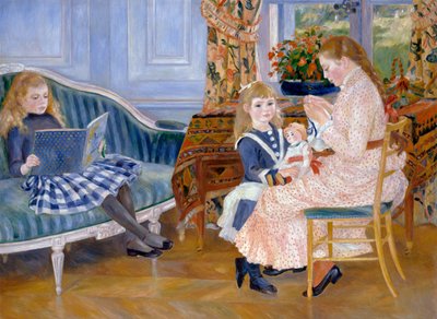 Børneeftermiddag i Wargemont, 1884 af Pierre Auguste Renoir