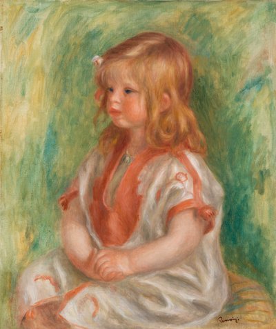 Claude Renoir af Pierre Auguste Renoir