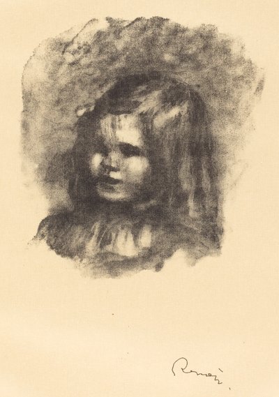 Claude Renoir, drejet til venstre Claude Renoir, drejer til venstre, 1904. af Pierre Auguste Renoir