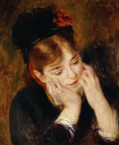 Kontemplation, 1877 af Pierre Auguste Renoir
