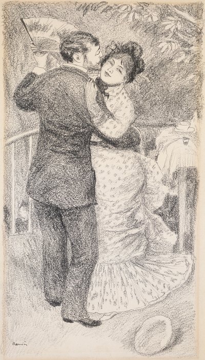 Landskabsdans, 1883 af Pierre Auguste Renoir