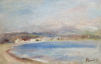 Cros de Cagnes, Hav, Bjerge, ca. 1910 (olie på lærred) af Pierre Auguste Renoir