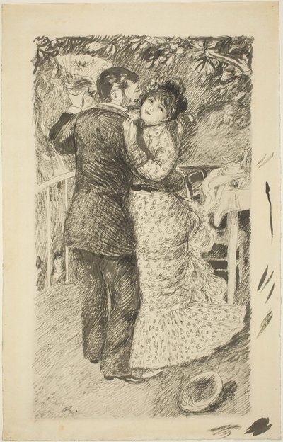 Dans på landet, 1883. af Pierre Auguste Renoir