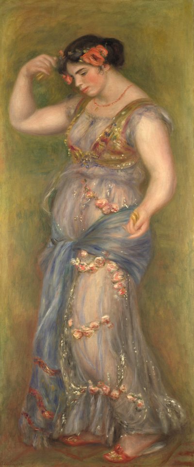 Dansende pige med kastanjetter, 1909 af Pierre Auguste Renoir