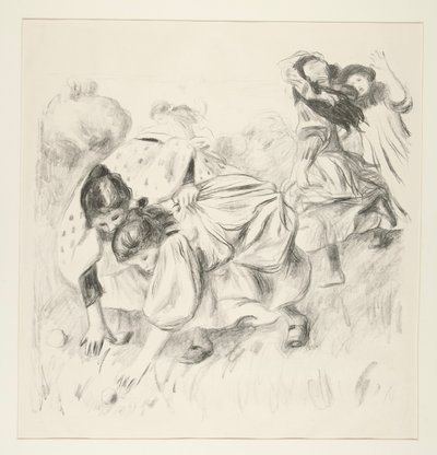 Børn leger? bolden (børn spiller bold) af Pierre Auguste Renoir