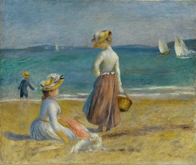 Figurer på stranden, 1890 af Pierre Auguste Renoir