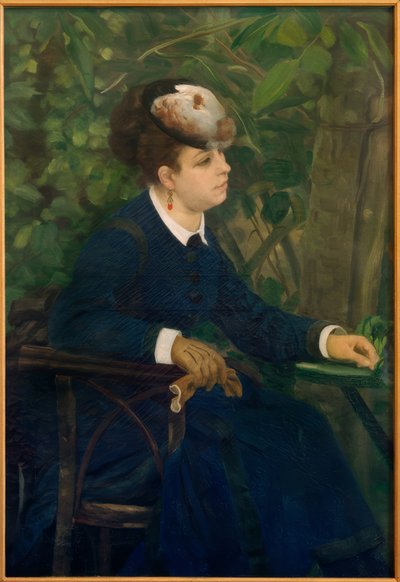 Kvinde i haven af Pierre Auguste Renoir
