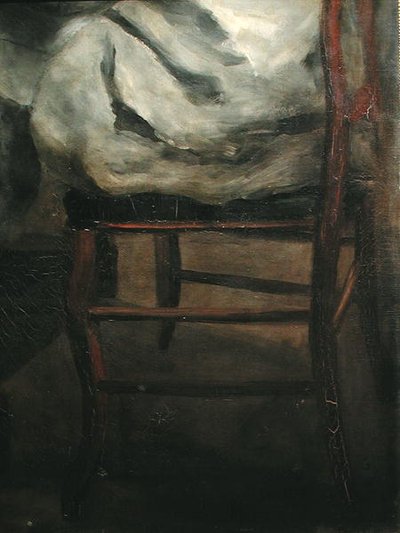 Frederick Bazille ved sit staffeli af Pierre Auguste Renoir