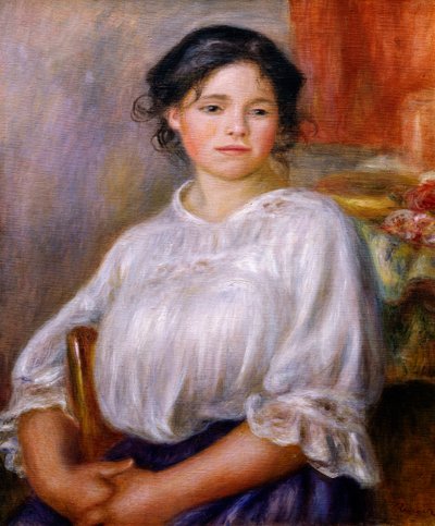 Girl Sitting, af Pierre-Auguste Renoir af Pierre Auguste Renoir