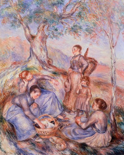 Harvesters breakfast af Pierre-Auguste Renoir (1841-1919) af Pierre Auguste Renoir