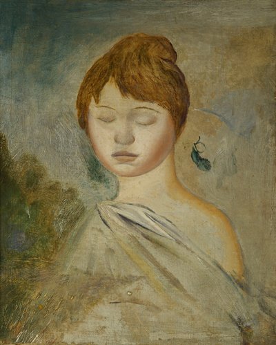 Leder af en ung kvinde; Leder af en ung kvinde, ca. 1887 af Pierre Auguste Renoir