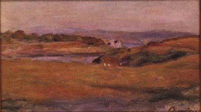 Bakket landskab af Pierre Auguste Renoir