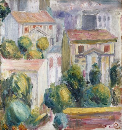 Hus i Cagnes af Pierre Auguste Renoir