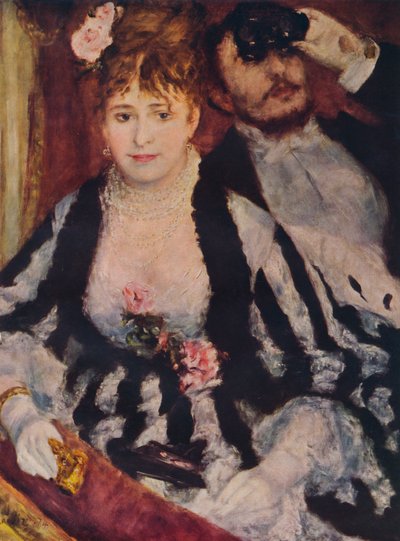 La Loge Teaterboksen, 1874, 1938 af Pierre Auguste Renoir