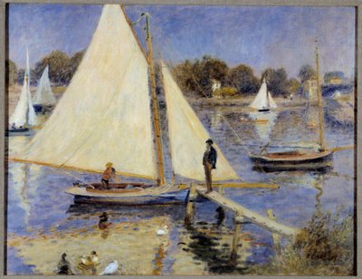 La Seine A Argenteuil Maleri af Pierre Auguste Renoir (1841-1919) 1874 Portland, Art Museum af Pierre Auguste Renoir