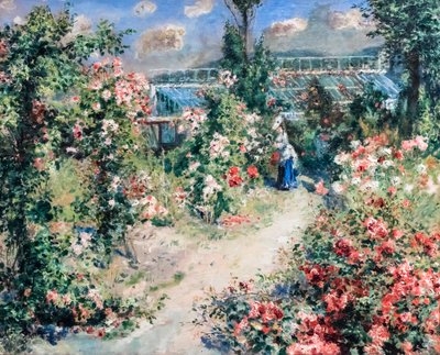 La Serre, ca. 1876 (olie på lærred) af Pierre Auguste Renoir