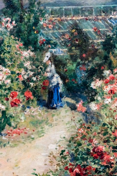 La Serre, detalje, ca. 1876 (Olie på lærred) af Pierre Auguste Renoir