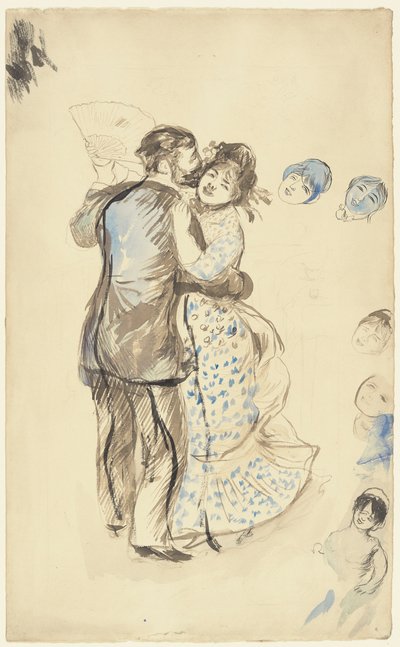 La danse? la campagne (Dansen på landet) af Pierre Auguste Renoir