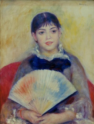 Kvinden med blæseren af Pierre Auguste Renoir