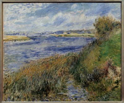 La seine a Champrosay. Maleri af Pierre Auguste Renoir (1841-1919) af Pierre Auguste Renoir