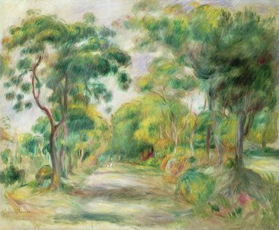 Midi-landskab (olie på lærred) af Pierre Auguste Renoir