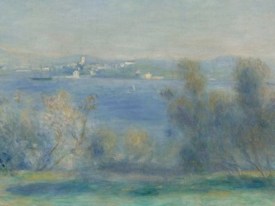 Landskab ved Middelhavet (udsigt over Toulon) af Pierre Auguste Renoir