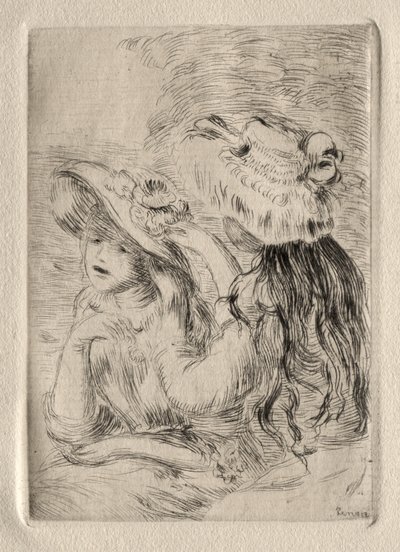 Le Chapeau epinglé (radering) af Pierre Auguste Renoir