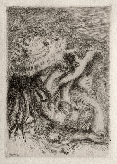 Den Pinned Hat af Pierre Auguste Renoir