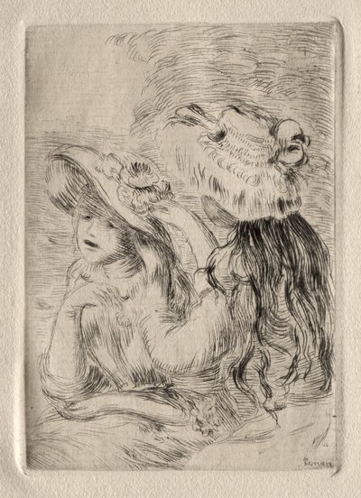 Den Pinned Hat. af Pierre Auguste Renoir