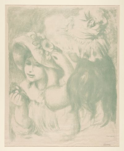 Le Chapeau ?pingl? (The Pinned Hat) af Pierre Auguste Renoir