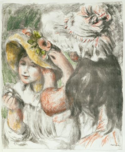 Den fastklemte hat af Pierre Auguste Renoir