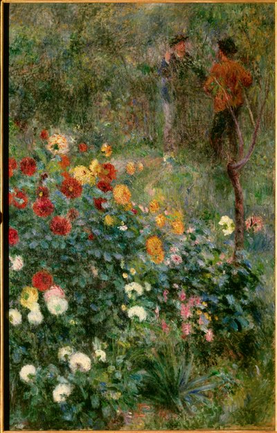 Haven rue Cortot i Montmartre Maleri af Pierre Auguste Renoir (1841-1919) 1876 Pittsburgh. Institut for Kunst af Pierre Auguste Renoir