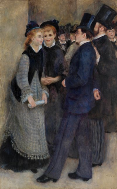 Forlader konservatoriet af Pierre Auguste Renoir