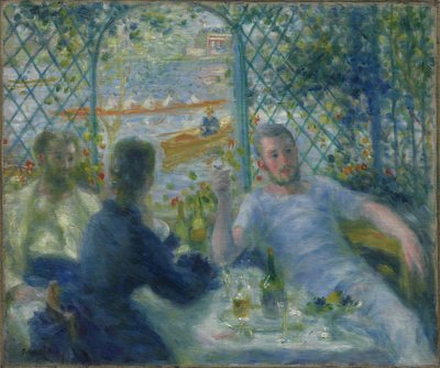 Frokost på Restaurant Fournaise (Roernes frokost) af Pierre Auguste Renoir