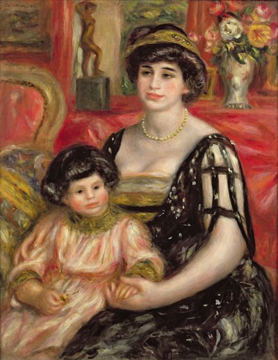 Madame Josse Bernheim-Jeune og hendes søn Henry, 1910 af Pierre Auguste Renoir