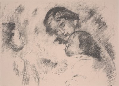 Barsel: Gabrielle, Jean og en pige af Pierre Auguste Renoir
