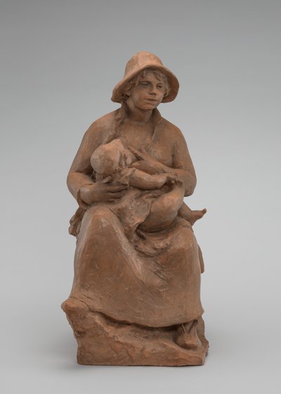 Barsel: Madame Renoir og søn, ca. 1916. af Pierre Auguste Renoir